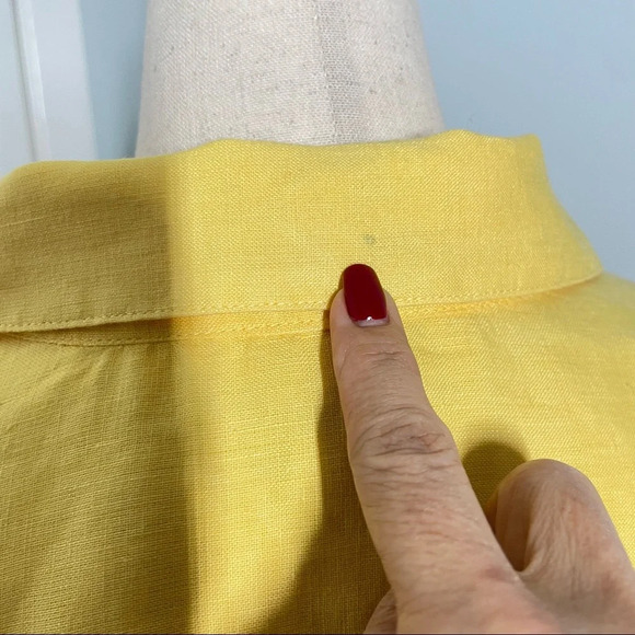 Charter Club 100% Linen Button Down Shirt size 2X - Picture 5 of 7